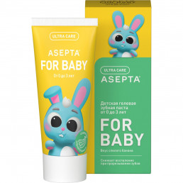 Зубная паста детская АСЕПТА® BABY 0-3 Спелый банан (50 мл), ASEPTA