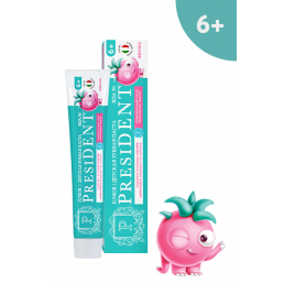 Зубная паста детская PRESIDENT Junior 6+ Жвачка (70 мл) RDA 50 