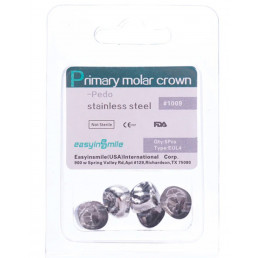 EUL4, Коронки из нержавеющей стали для временных зубов (5шт.), EASYINSMILE