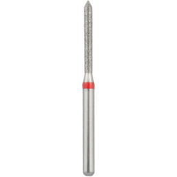 Бор алмазный 886-012F-FG (1шт) форма цилиндр острый, мелкое зерно, NTI