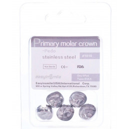 EUL5, Коронки из нержавеющей стали для временных зубов (5шт.), EASYINSMILE