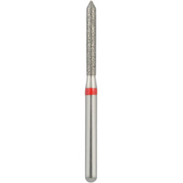 Бор алмазный 886-014F-FG (1шт) форма цилиндр острый, мелкое зерно, NTI