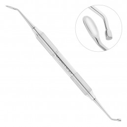 40-71 Инструмент для внесения костного материала, штопфер 3,0 мм, лопатка изогнутая 10,0 ммх 5,0 мм