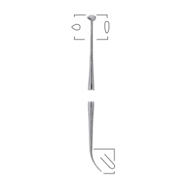 03-423 Гладилка двусторонняя, фиссурная №2/31, AGILE