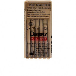 Бор стальной Post Space Bur №005 31 мм (6 шт) Для удаления гуттаперчи, Dentsply