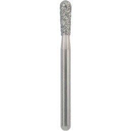 Бор алмазный 830L-018M-FG (1шт) форма грушевидный длинный, мелкое зерно, NTI