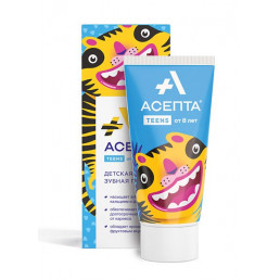 Зубная паста детская АСЕПТА® TEENS 8+ Фруктовый драйв (50 мл) 