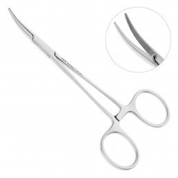 20-2 Зажим изогнутый Halstead-Mosquito, 12,5 см 