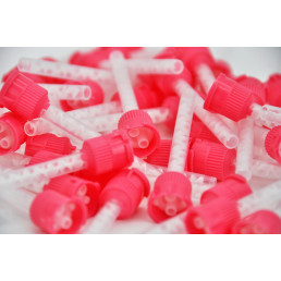 Смесители насадки розовые 1:1 (для карт 1:1=О'Байт, Регидур) 48шт/уп