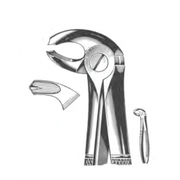 Щипцы для удаления зубов №24 нижние, моляры левые, AGILE