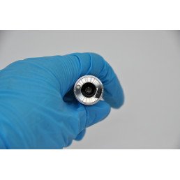 Наконечник угловой HELICA с 45-градусной головкой, 1:4.2 повышающий, кнопочный, фиброоптика, 4-точечный спрей, 6-канальный