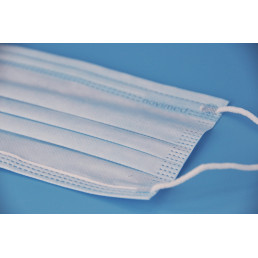 Маски одноразовые Новимед ПРО на резинках 3-слойные голубые (50 шт.), NOVIMED PRO (коробка)