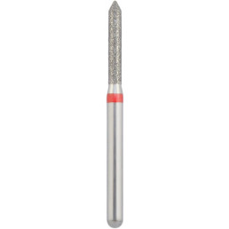 Бор алмазный 885-014F-FG (1шт) форма цилиндр остроконечный, мелкое зерно, NTI