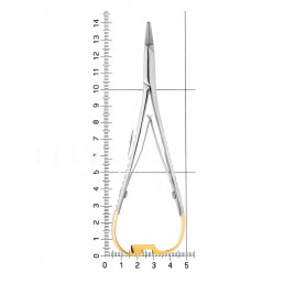20-21 Иглодержатель хирургический прямой Mini-Rider Lichtenberg TC,140 мм, карбид-вольфрамовые вставки