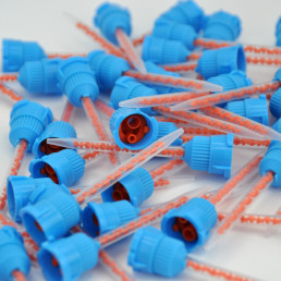 Смесители насадки синие с оранжевым сердечником (4:1/10:1 для Люксатемпа и тп) 50 шт/уп 