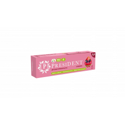 Зубная паста детская PRESIDENT 3-6 Клубника (70 мл) RDA 50