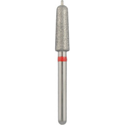 Бор алмазный 998-026F-FG (1шт) форма конус круглый, с гидом, мелкое зерно, NTI