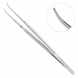 40-45 Пинцет хирургический изогнутый