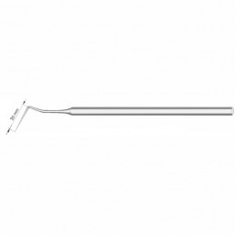 Зонд стоматологический изогнутый 20мм (1шт) СТРУМ