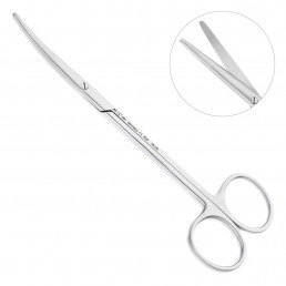 19-26 Ножницы хирургические изогнутые Metzenbaum, 145 мм, тупой кончик