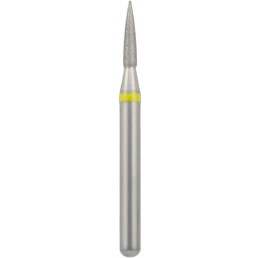 Бор алмазный 860-012SF-FG (1шт) форма пламевидный, мелкое зерно, NTI