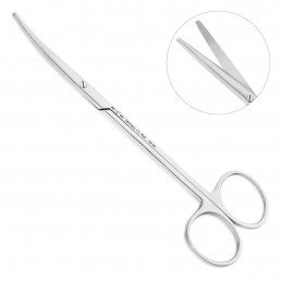 19-26 Ножницы хирургические изогнутые Metzenbaum, 145 мм, тупой кончик