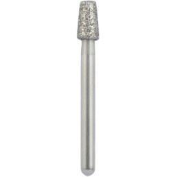Бор алмазный 845KR-025M-FG (1шт) форма конус круглый кант, среднее зерно, NTI