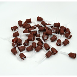 Смесители коричневые 1:1 (с канюлей) 50шт/уп 