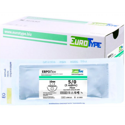 Евролон №5 (12шт) черный, 75см, кол.,16мм, 1/2 (нерассасывающийся) EuroType