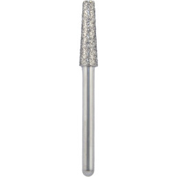 Бор алмазный 847-023M-FG (1шт) форма конус плоский, среднее зерно, NTI