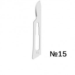 Лезвия для скальп стерильные №15 (уп/100шт) APEXMED