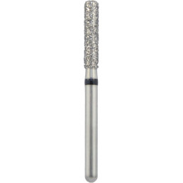 Бор алмазный 837KR-018SC-FG (1шт) форма цилиндр, круглый кант, крупное зерно, NTI