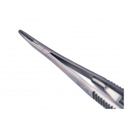 07-245 Иглодержатель микрохирургический изогнутый Castroviejo, 140 мм, карбид-вольфрамовые вставки (1шт) AGILE