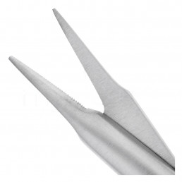 19-3 Ножницы хирургические прямые Stevens, 115 мм, зубчатые