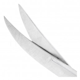 19-8 Ножницы хирургические двойной изгиб La Grange, 135 мм, зубчатые 