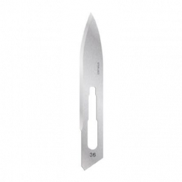 Лезвия для скальп стерильные №36 (уп/100шт) (углеродистая сталь) APEXMED