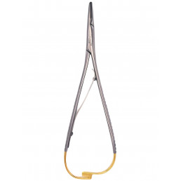 07-238 Иглодержатель микрохирургический прямой Mathieu, 170 мм, карбид-вольфрамовые вставки (1шт) AGILE