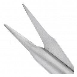 19-3 Ножницы хирургические прямые Stevens, 115 мм, зубчатые