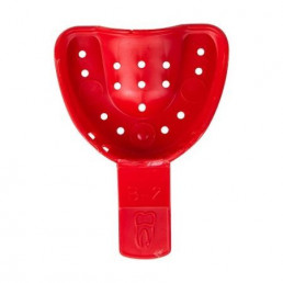 Слепочная верхняя средняя ложка В-2 (1 шт), перфорированный пластик, Омега-дент