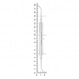 40-71 Инструмент для внесения костного материала, штопфер 3,0 мм, лопатка изогнутая 10,0 ммх 5,0 мм