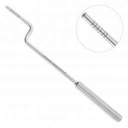 40-82  Остеотом изогнутый bajonett, 3,5 мм, вогнутый кончик, 6-8-10-12-14-16 мм