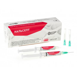 Кальсепт (2 шпр*2,5 г+20 канюль) Материал для заполнения корневых каналов, Омега-дент