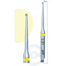 Бор твердосплавный H1SML31.205.008 (1 шт) Форма: шаровидный, удлиненная шейка. Komet Dental
