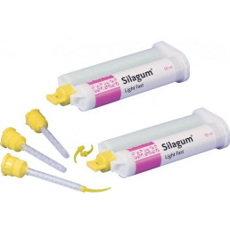 Силагум Лайт Фаст корригирующий слой (2 карт Х 50гр, бел/голубой) DMG