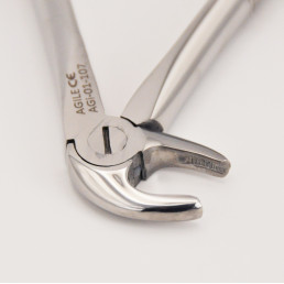 01-107 PRO Щипцы для удаления зубов №13S детские, нижние, резцы/клыки/премоляры, AGILE