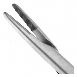 40-95TC Иглодержатель хирургический прямой Micro-Nadelhalter TC, 18,0 см, C твердосплавными вставками 