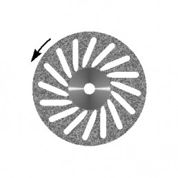 Диск отрезной алмазный "Косая прорезь"  (19 мм, крупнозернистый) 1 шт. Агри