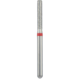 Бор алмазный 837KR-014F-FG (1шт) форма цилиндр, круглый кант, мелкое зерно, NTI