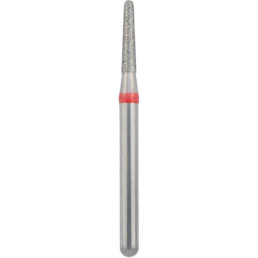 Бор алмазный 855-014F-FG (1шт) форма конус круглый, мелкое зерно, NTI