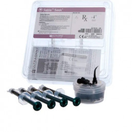 Sable Seek Refill (4 шпр*1,2 мл +20 НАСАДОК) - Зеленый кариес индикатор Ultradent